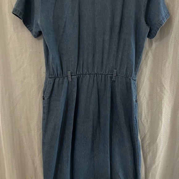Robbie Bee Light Blue Denim Shirt Dress - Picture 2 of 9